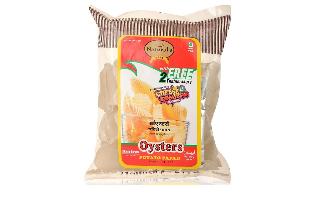 Natural's Bite Oysters Potato Papad    Pack  100 grams
